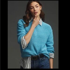 Anthropologie size xl sweater, worn once, size xl, so pretty!